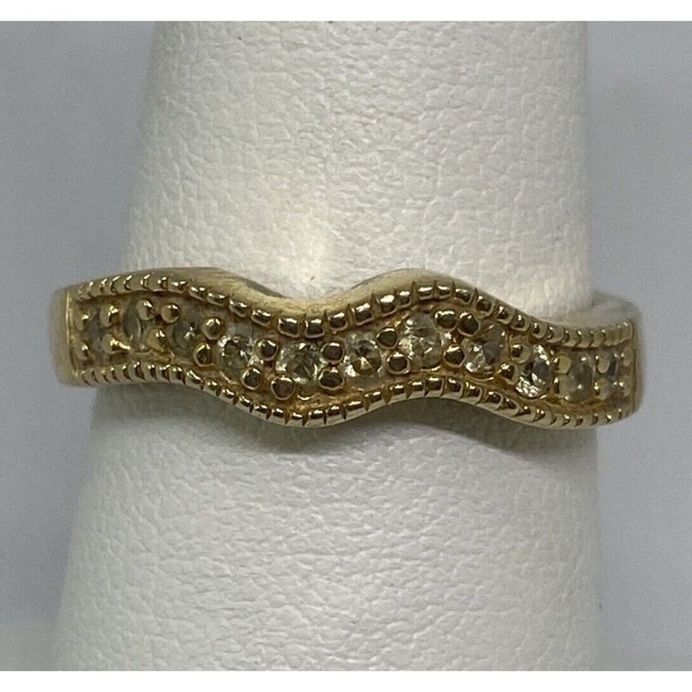 925 STERLING SILVER RING WITH CZ  SIZE 6.75